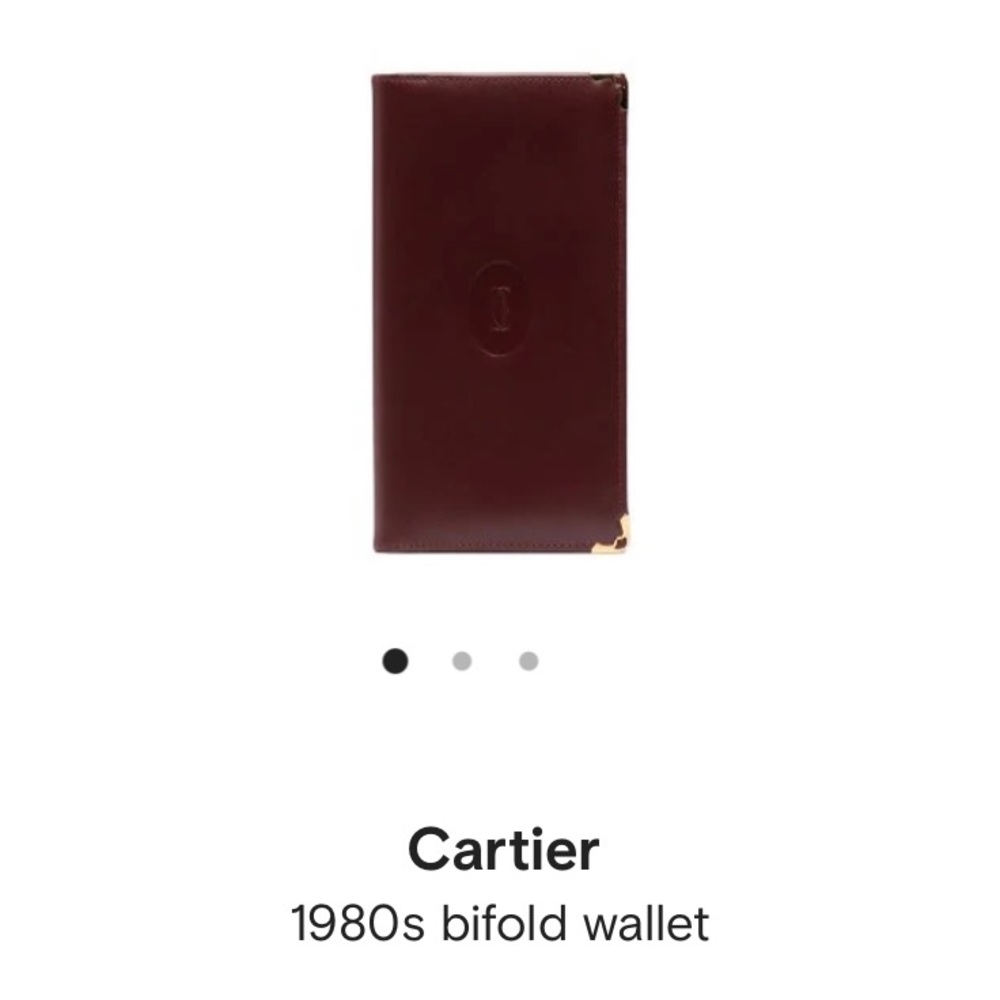 Rare Vintage Cartier Long Bifold Wallet